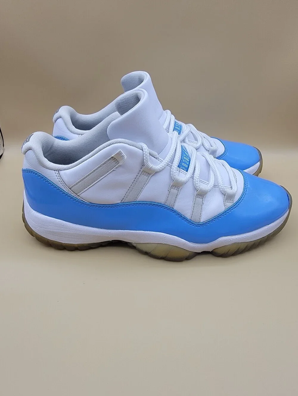 2016 Nike Air Jordan 11 Low Retro UNC Blue University White Men's Size 11
